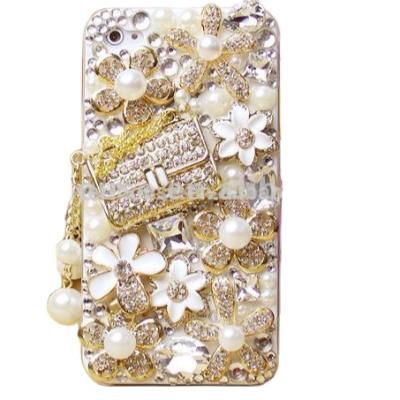 China Luxury Luxury Bling Crystal Diamond Phone Cover &flower Case For iPhone 6 for sale