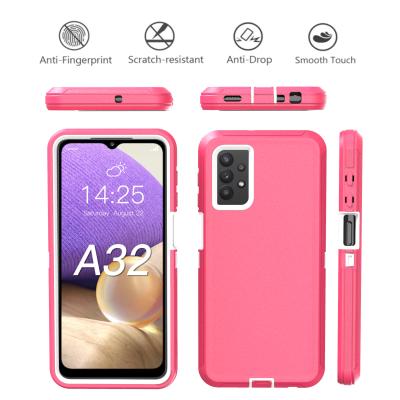 China wholesale Premium Anti-drop Back Designer Cover Multi Colors TPU+PC Phone Case For Samsung A32 for sale