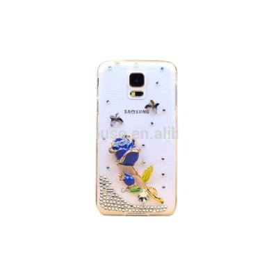 China PC+Diamond 3D Rose Diamond Hard PC Case For Samsung Galaxy S5 for sale