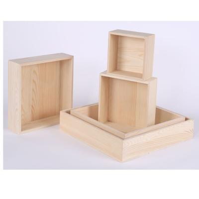 China Biodegradable Wholesale Wooden Gift Box Bamboo Wooden Box With Slipped for sale