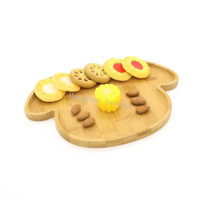 China Wholesale Customizable Children's Baby Wooden Bamboo Dishes For Kids for sale