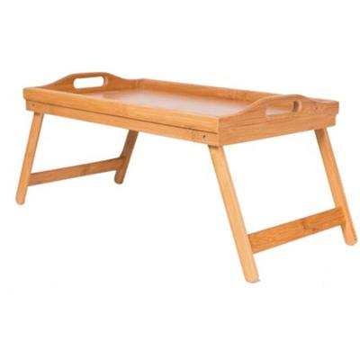 China Dining Tray Bamboo Foldable Breakfast Table Tray For Bed for sale