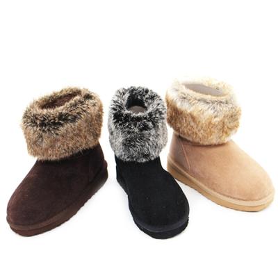 China Winter Fur Fabric Lit Shoes Shorts Women's Boots Comfortable And Breathable Warm Snow Boots for sale