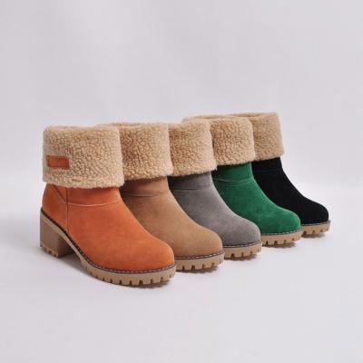 China China Wholesale Warm Anti-slippery Fur Scratching Convenient Design Ladies Winter Boots Women Shoes Winter Slip On Boots for sale