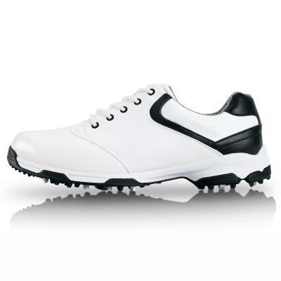 China High Quality Wholesale Daily Life Golf Shoes For Men Leather Trim Waterproof Rubber Golf Shoes For Men for sale