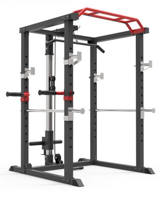 China Universal Commercial Folding Half Power Cage Machine Gym Fitness Equipment Power Stand /Squat Rack For Home Gym Training for sale