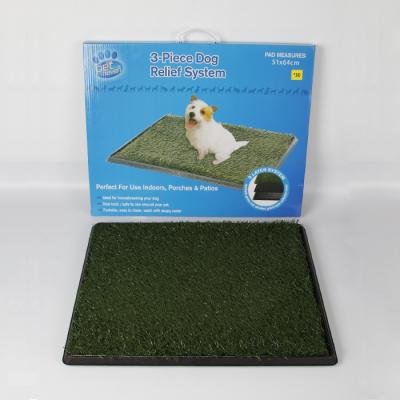 China Sustainable Dog Cat Pet Potty Patch Indoor Training Potty Patch Pads Toilet Mat for sale