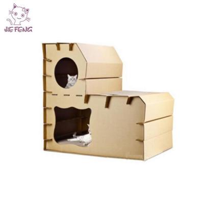 China Different Size Wholesale Cat House Type Cat Scratcher Viable Pet Beds for sale