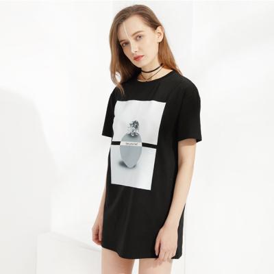 China 2022 Anti-wrinkle best quality short custom design sleeve cotton cheap plain white women promotional t-shirt for sale