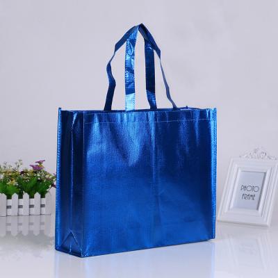 China Customized Logo Recycled Eco Handled Laminated Non Woven Fabric Tote Bag For Shopping for sale