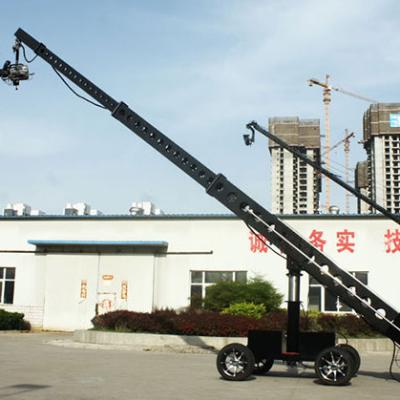 China Telescopic movement is very smooth and quiet 12 Meters Super Telescopic Camera Jib With Motorized Height Adjusted Dolly for sale