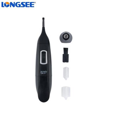 China Commercial Private Label 2 in 1 Electric Battery Nose Hair Trimmer Eyebrow Trimmer Nose Trimmer for sale