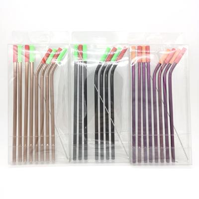 China Bottle Drinking Water Ice Straw Disposable Lean Stainless Steel Drinking Straw Tumbler With Straws for sale