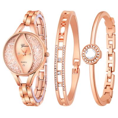 China Not Specified Luxury Ladies Girls Rhinestone Quartz Watch Strap Gift Set For Women JSW-1176 for sale