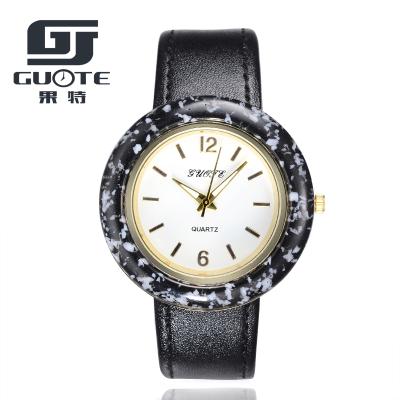 China Stylish Power Reserve Lady Watch 2016 Cheapest Price Hot Leather Strap Watch for sale