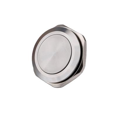 China Stainless Steel 1NO Waterproof Power Symbol 30mm Ring Illuminated Push Button Switch for sale