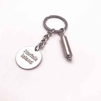 China Custom Silver Plated Metal Key Chain For Souvenir Gifts for sale