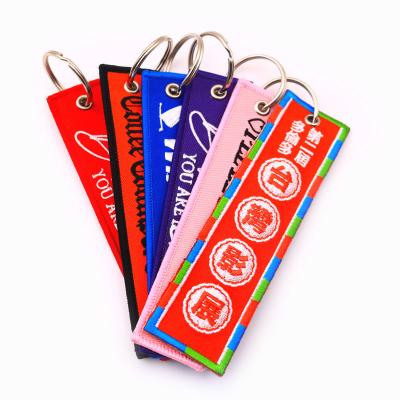 China All Brand Custom Cheap Wholesale Logo Embroidery Keychain, Key Chain, Keyring for sale