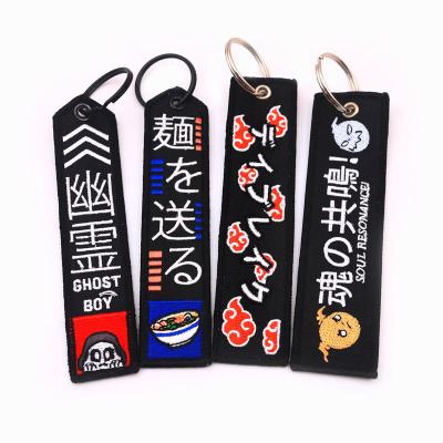 China Aircraft And Military Cheap Custom Embroidered Key Chain For Sale for sale