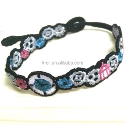 China Viable Customized Special Design Embroidery Wristband For A Gift for sale