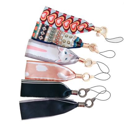 China Short Cell Phone Lanyard With Personalized Gift Key Chain Custom Printed Wrist Logo for sale