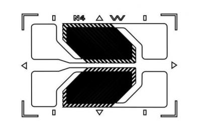 China Electronic Foil Strain Gauge HA-B , Electrical Resistance Strain Gauge for sale