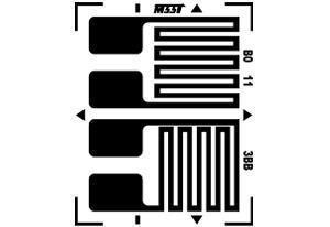 China BB Metal Half Bridge Foil Strain Gauge / Electronic Strain Gauge for sale