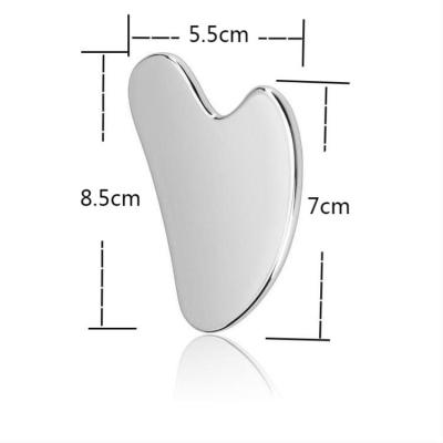 China Body Gua Sha Stainless Steel Body Spa Panel Massage Face Gua Sha Back Scraping Stainless Steel for sale