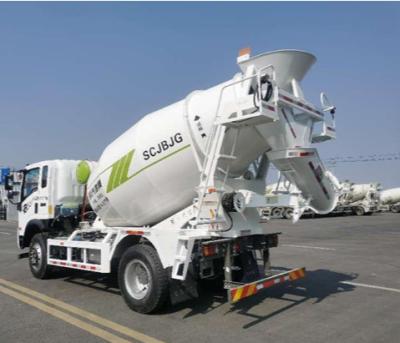 China Building Material Stores Sinotruk CDW 4m3 Factory Designed Competitive Technical Support Video Self Loading Concrete Mixer Truck for sale