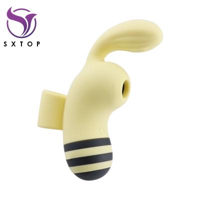 China 3 Modes+10 Vibration Modes Bee Shape Finger Vibrator Vagina Clit Sucker Nipple Suction Vibrator Clitoral Sucking Sex Toys For Woman for sale