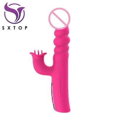 China 8 vibration& Thrusting Modes+5 Licking Modes Adult Product Vibrator G-spot Clitoris Stimulation Clitoral Licking Vibrator Thrusting Sucker Vibrator Adult Sex Toys For Female for sale