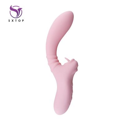 China 10 Licking Modes U Vibration Modes+10 Shape Dildo Vibrator 10 Vibration G Spot Oral Sex Tongue Licking Clitoris Stimulator 18 Adult Sex Toys For Women for sale