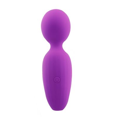 China New Arrival 10 Modes Vibration 10 Speeds Powerful Rechargeable Handheld Personal Vibrator Mini Wand Massager Sex Toy AV for sale