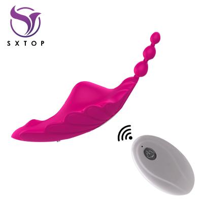 China +10 Vibration Modes Portable Panties USB Rechargeable Remote Control G-spot Vagina Underwear Women Lesbian Panties Vibrator Mini Vibrator Sex Toy For Women With Outdoor for sale