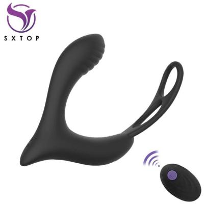 China Gay Wireless Remote Control Male Masturbator Anal Sex Toy For Men Butt Plug Stimulator +10 Vibration Modes Prostate Massage Vibrators for sale