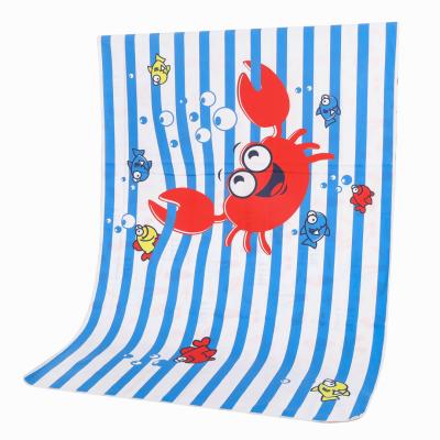 China Kids Beach Mat Lovely Pattern Foldable Printed Sandproof Blanket Portable Quick Dry Skin-friendly Beach Towel Children for sale