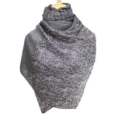 China Cotton and New Outdoor Twill Crepe Scarf Lady's Canvas Scarf With Gradual Change Leopard Print Dot Warm Scarf Wholesale Drape for sale