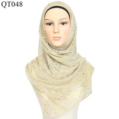 China Foreign Trade Sequins Sil Worm Scarf Women's Solid-color Long Presentation Scarf Rectangular Scarf for sale