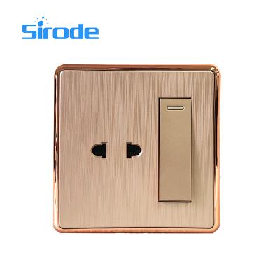 China Easy Installation British Standard Sirode Strip Two Pin Socket With Accessories Neon Power Wall Switch for sale