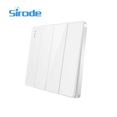 China Quality CB IEC Sirode BS installataion design electrical wall switch easy frameless super thinner big new button for sale