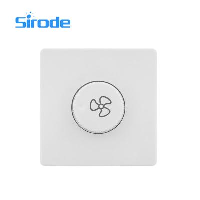 China Sirode Briitsh T2 Standard Easy Installation Speed ​​Control Switch White Color T2 Series for sale