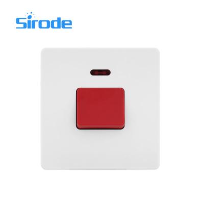 China Sirode Briitsh T2 45A Standard DP Switch Easy Installation White Color T2 Series for sale