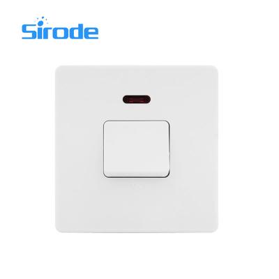 China Sirode Briitsh T2 20A Standard DP Switch Easy Installation White Color T2 Series for sale