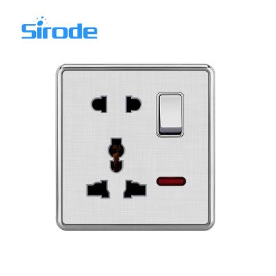 China Easy Installation Sirode Gold Color 5 Pin Socket Outlet White Silver White Outlet For Pop Up Smart Kitchen Sockets Worktop Pop Up Socket for sale