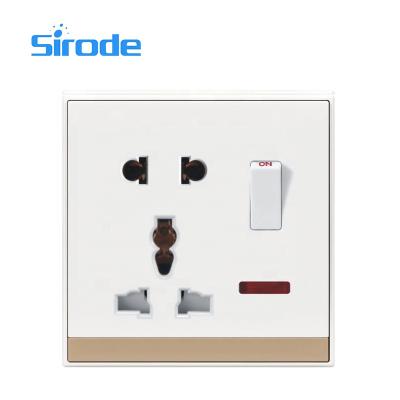 China 1 Sirode Strip TV Outlets Easy Install Power Outlet UK Standard White Color China 768 Series Wall Outlet Wholesaler for sale