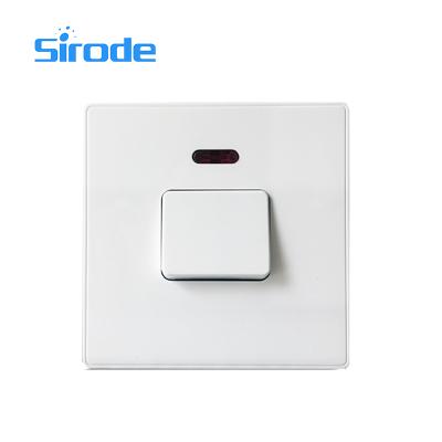 China Hot Selling UK Standard 20A Easy Installation Switch With Double Pole Neon Lamp Factory Kitchen Water Heat Brass Switch for sale