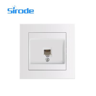 China Sirode Designs European Standard Two Pin Socket Outlet Attractive White Color Series Easy Installation for sale