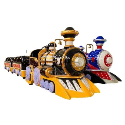 China FRP+ Amusement Park Mall Dudu Fast Steel Trackless Train Rides Children Mini Electric Train for sale