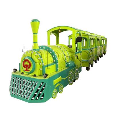 China FRP+ funfair steel battery trackless train rides fiberglass train rides for sale for sale