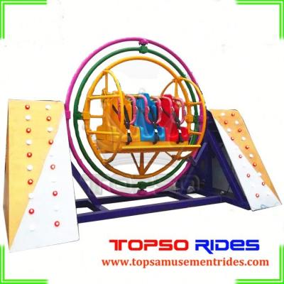 China Cheap Theme Park Amusement Rides Outdoor Trailer Mounted Portable Human Gyro For Sale for sale